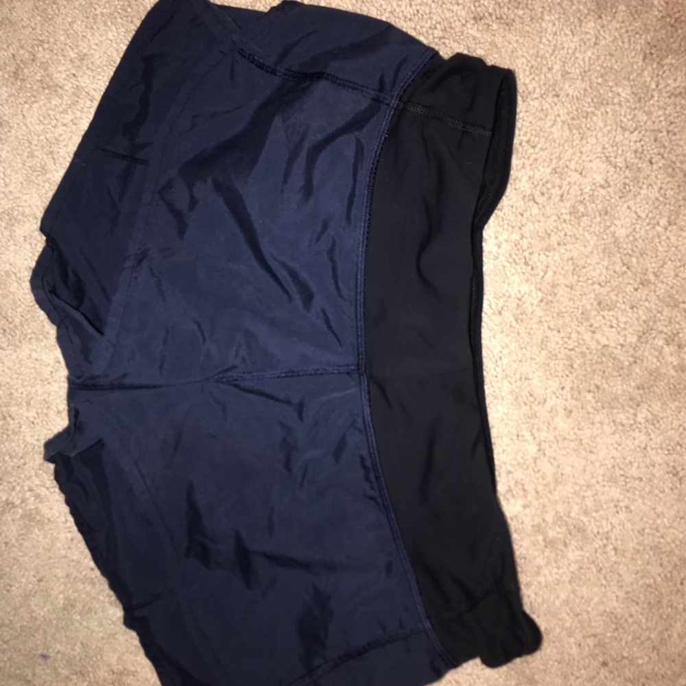 Navy blue lululemon shorts